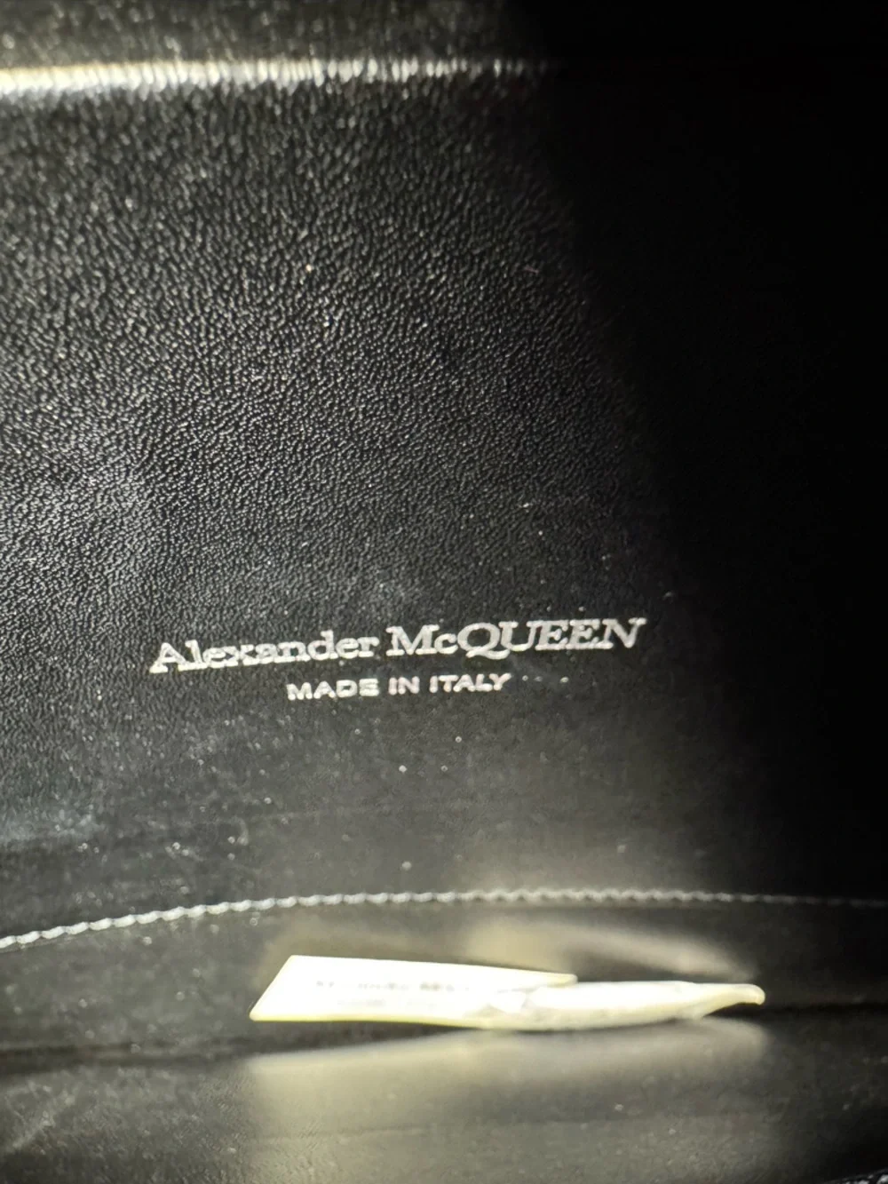 Alexander McQueen Limited Edition Black Leather Zip Clutch with COA - Like New - Picture 8 of 10